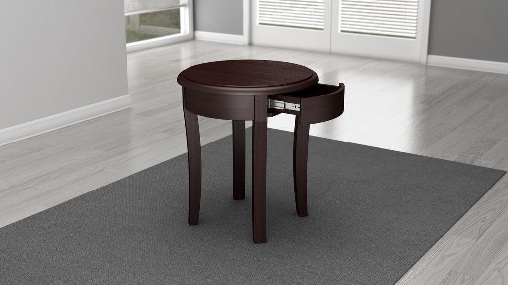 WENGE CHERRY WOOD END TABLE