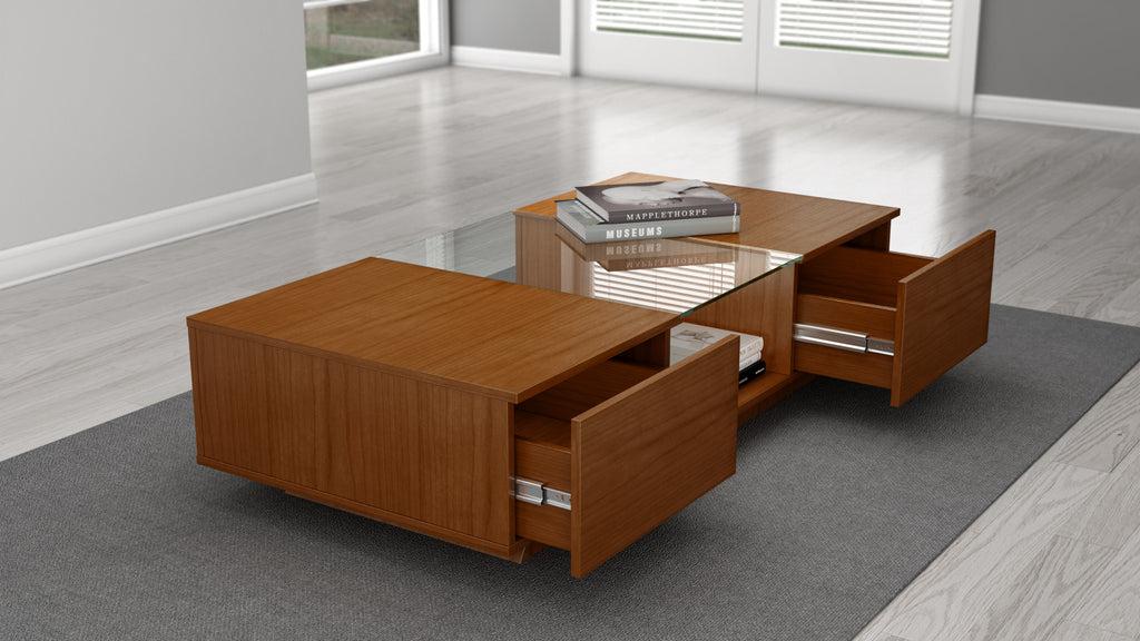CONTEMPORARY LIGHT CHERRY COFFEE TABLE