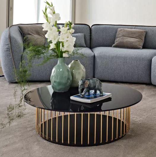 Contemporary Round Glass Coffee Table