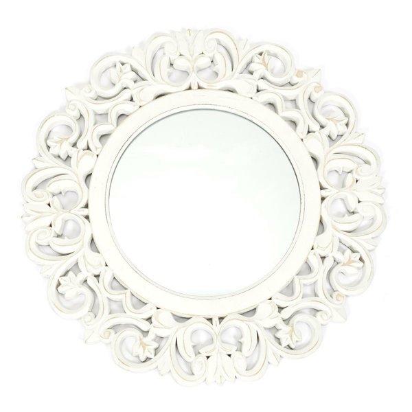 Sculpted Mirror White