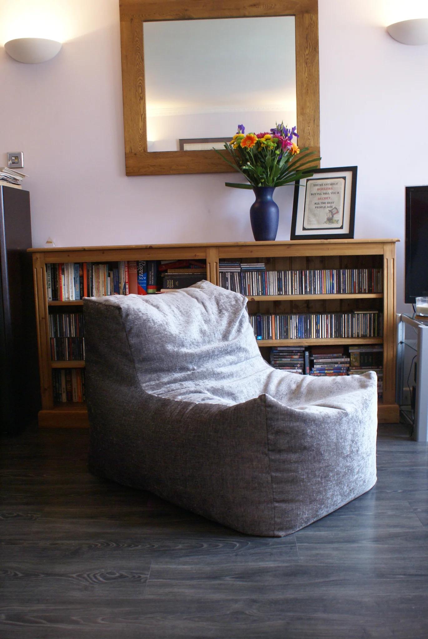 BeanOfa® Chair Beanbag - Light, High Seat, Ideal For Flats Or For Extra Seating