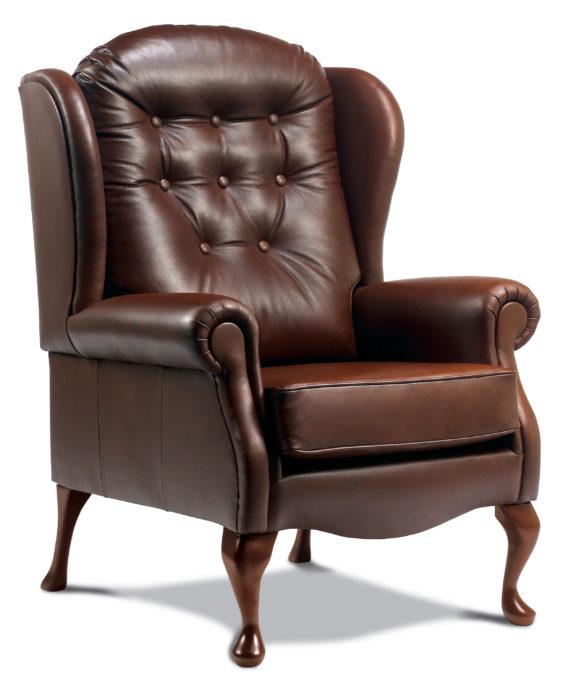 LYNTON STANDARD LEATHER HIGH SEAT CHAIR