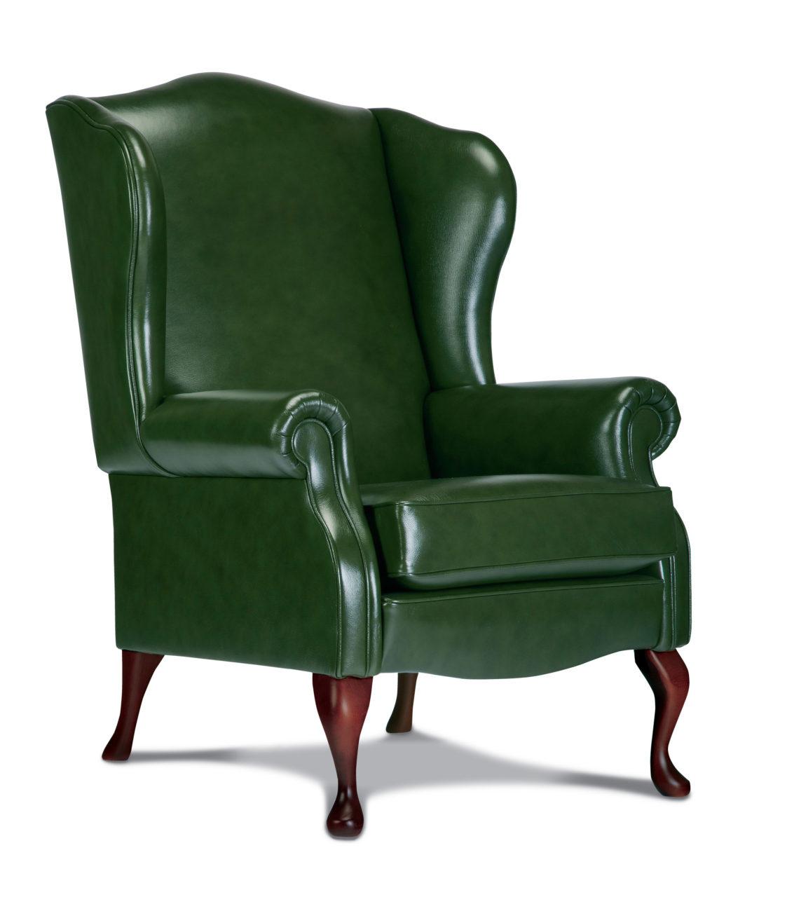 KENSINGTON STANDARD LEATHER FIRESIDE CHAIR