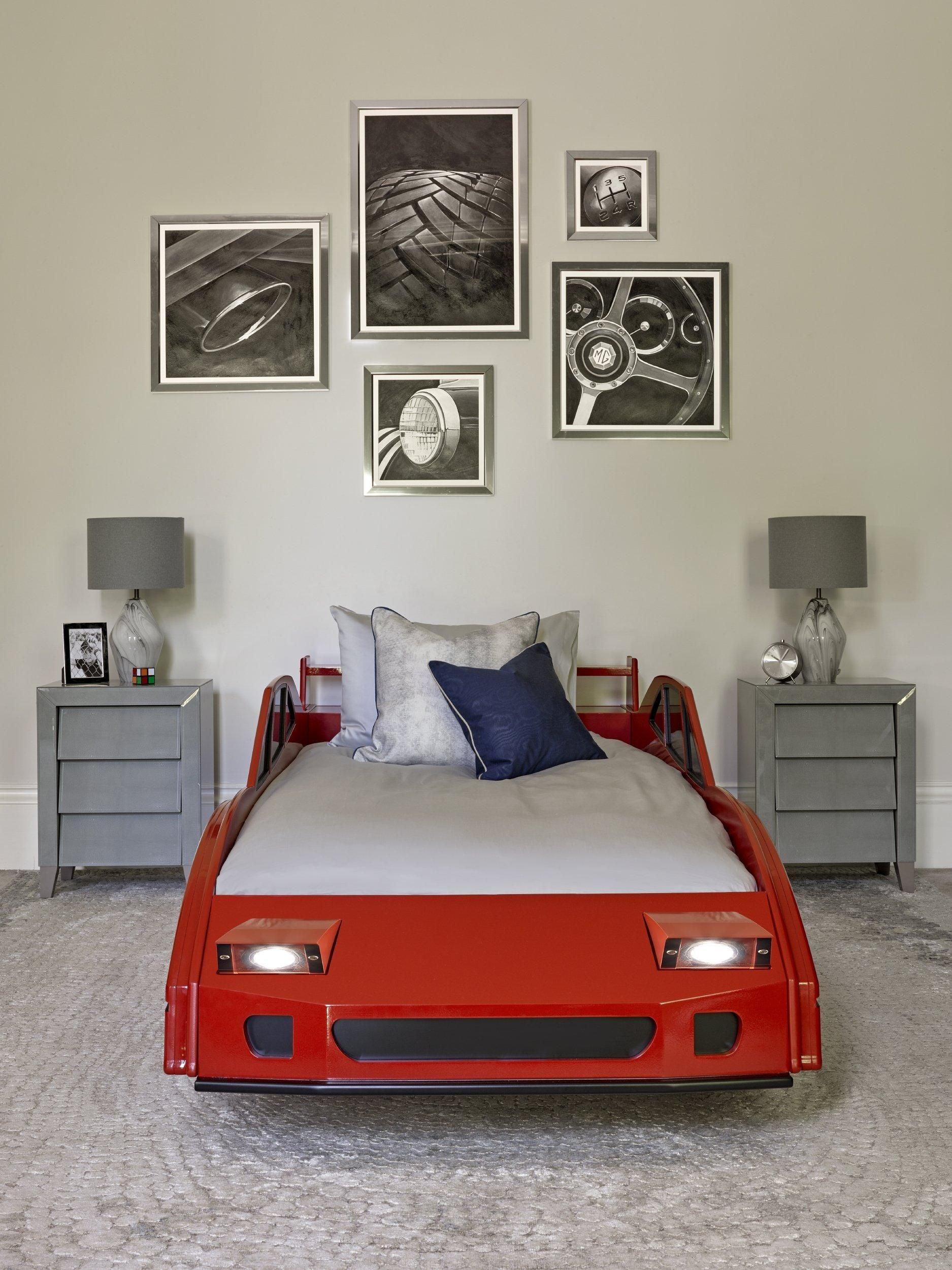 The Dragons RC79 - Single Racing Car Bed In Red