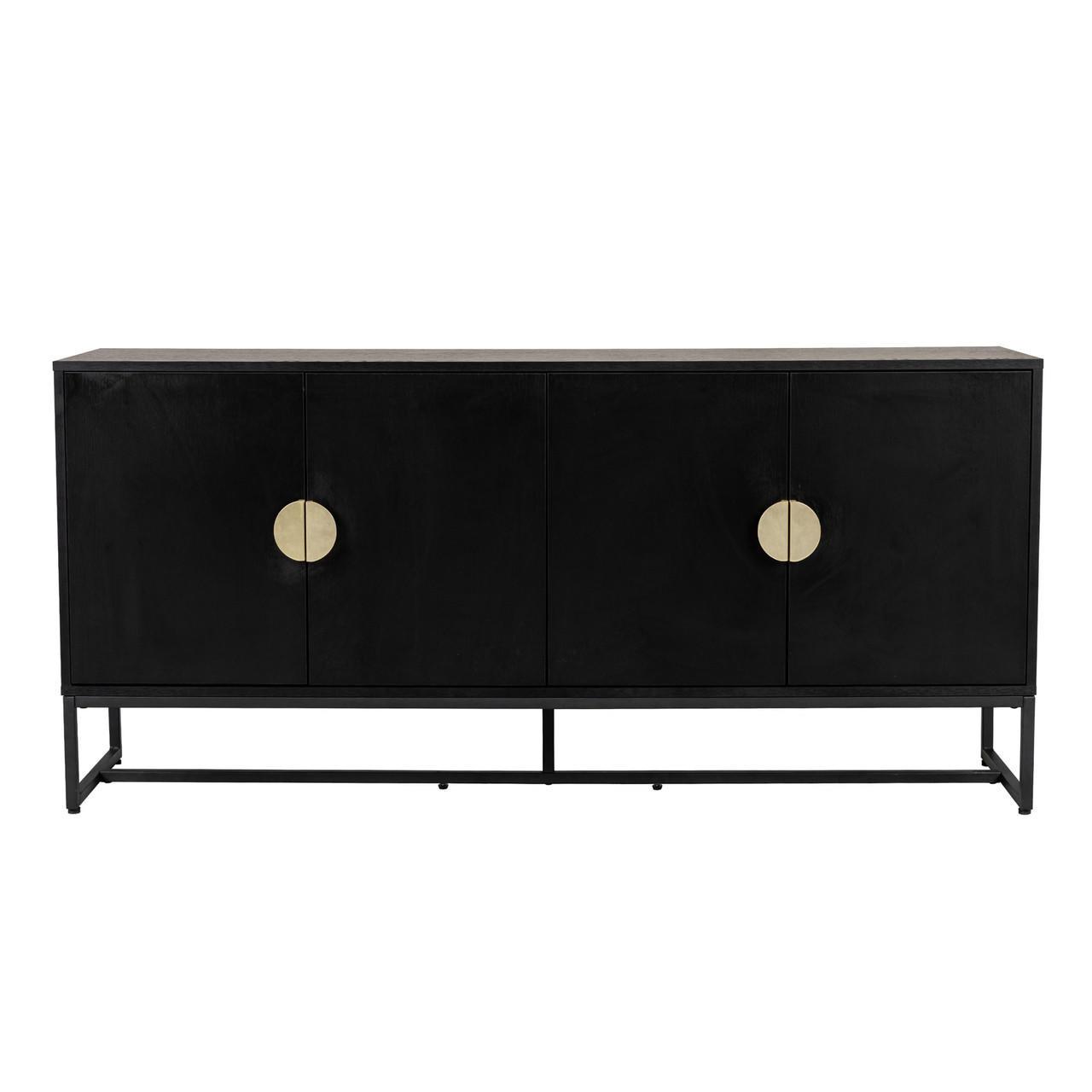 Erick 160cm 4-door Storage Sideboard Buffet - Black