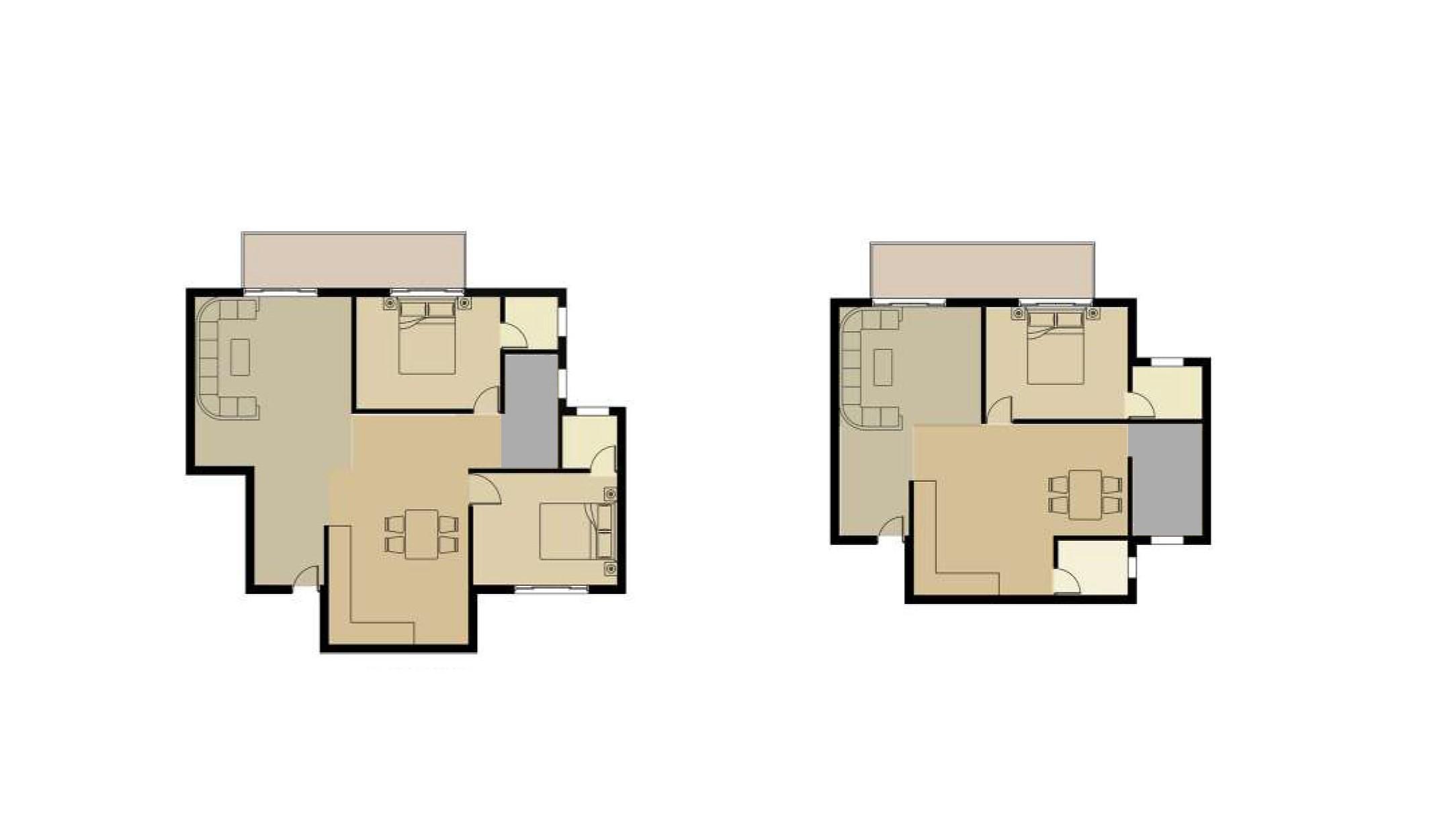 Plans Of Apartment Units With Half Bedrooms