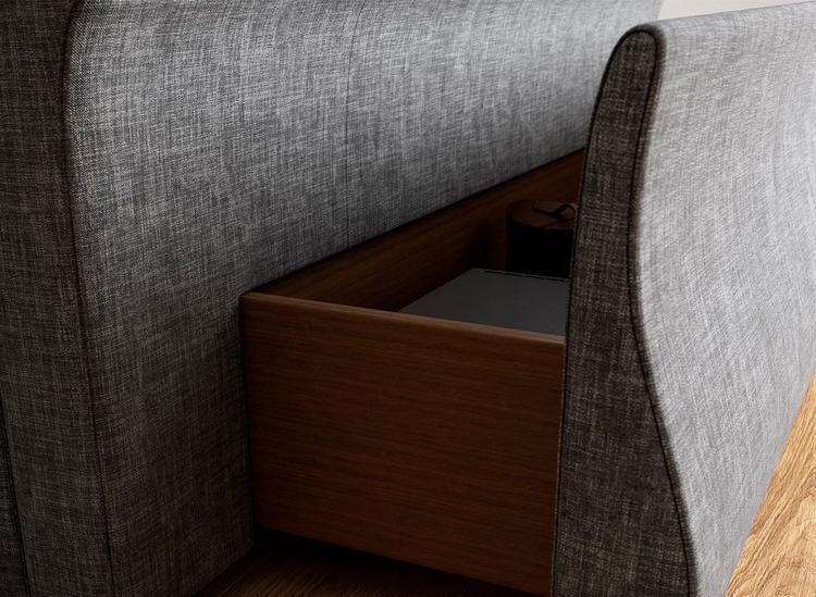 Detroit Upholstered Sleigh Bed Frame