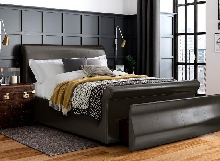 Detroit Upholstered Sleigh Bed Frame