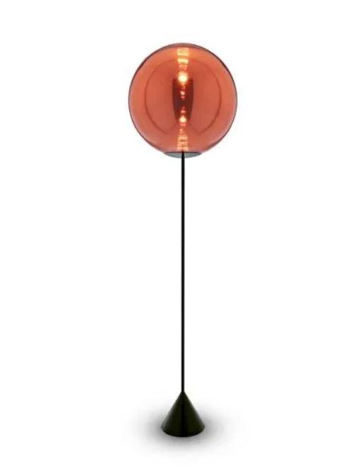 Globe Cone Floor Led Copper