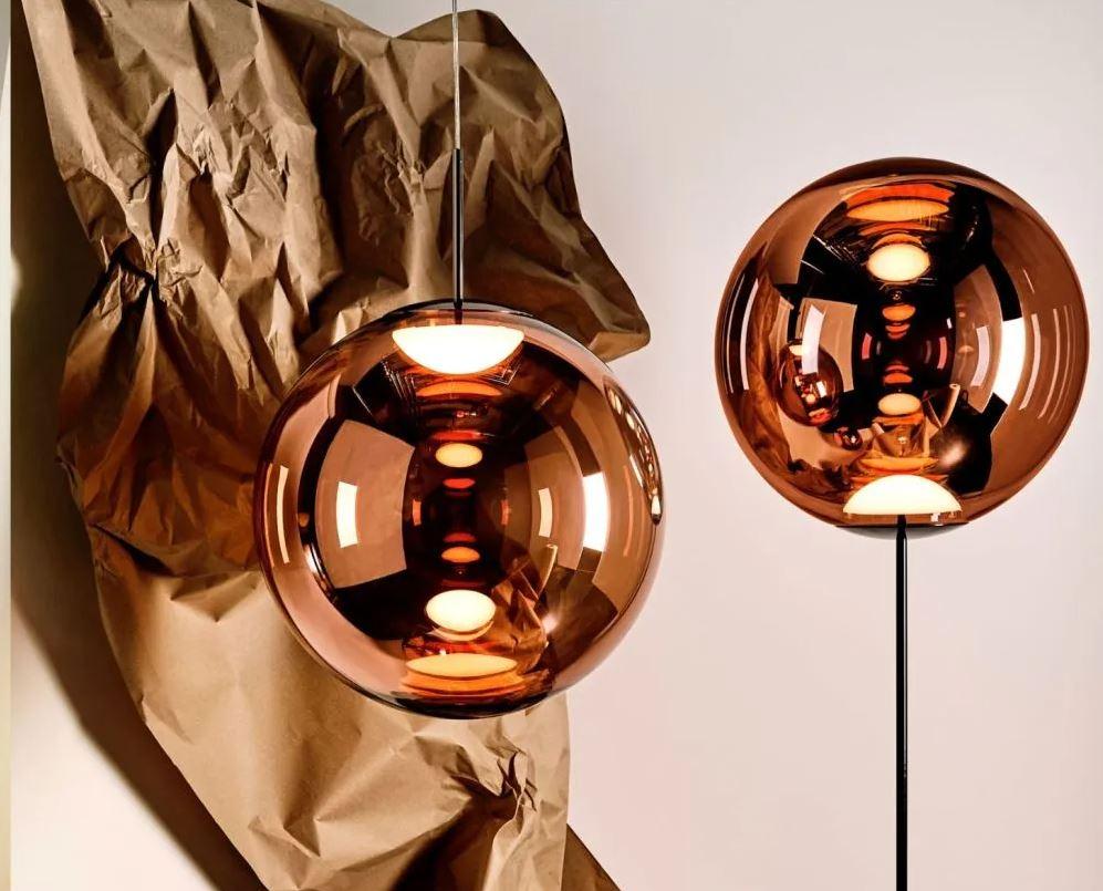 GLOBE CONE FLOOR LED COPPER