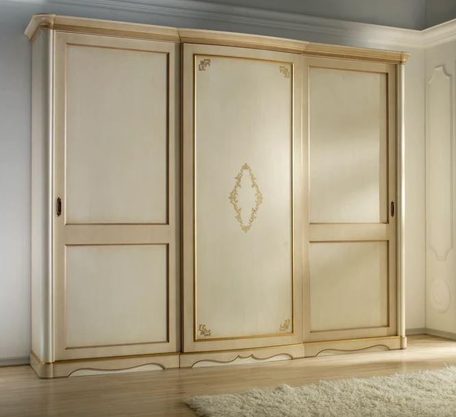 Lacquered Wardrobe With Sliding Doors