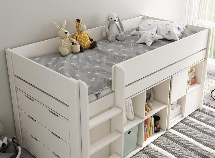 Anderson Mid Sleeper Bed Frame With Storage & Drawers