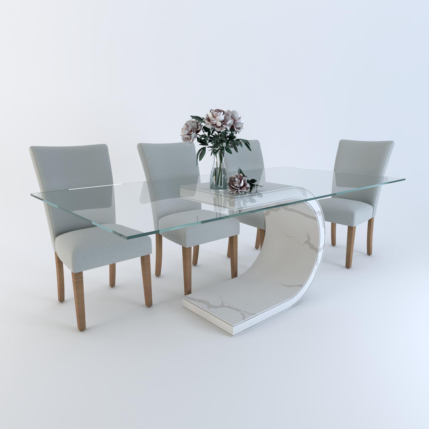 Ferrara Single Stone Dining Table