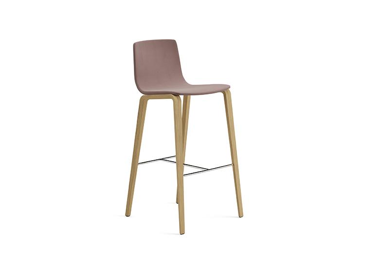 AAVA 02 BAR STOOL — 4 WOOD LEGS