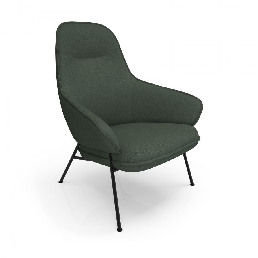 Wolfgang Metal High Back Armchair