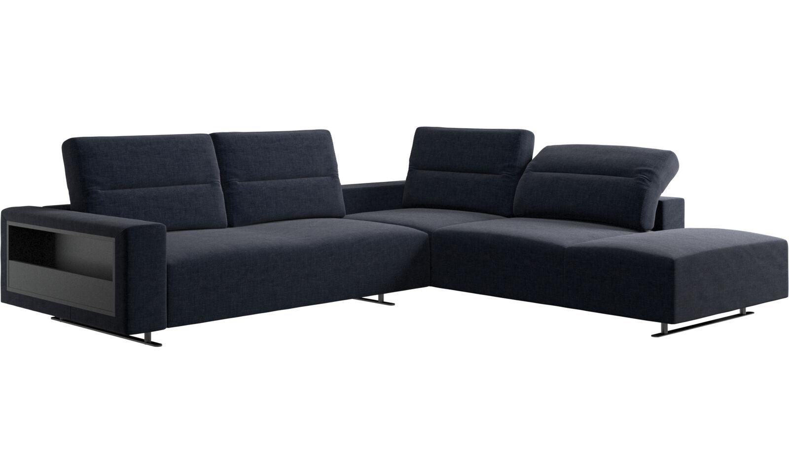 HAMPTON CORNER SOFA WITH ADJUSTABLE BACK AND STORAGE ON LEFT SIDE