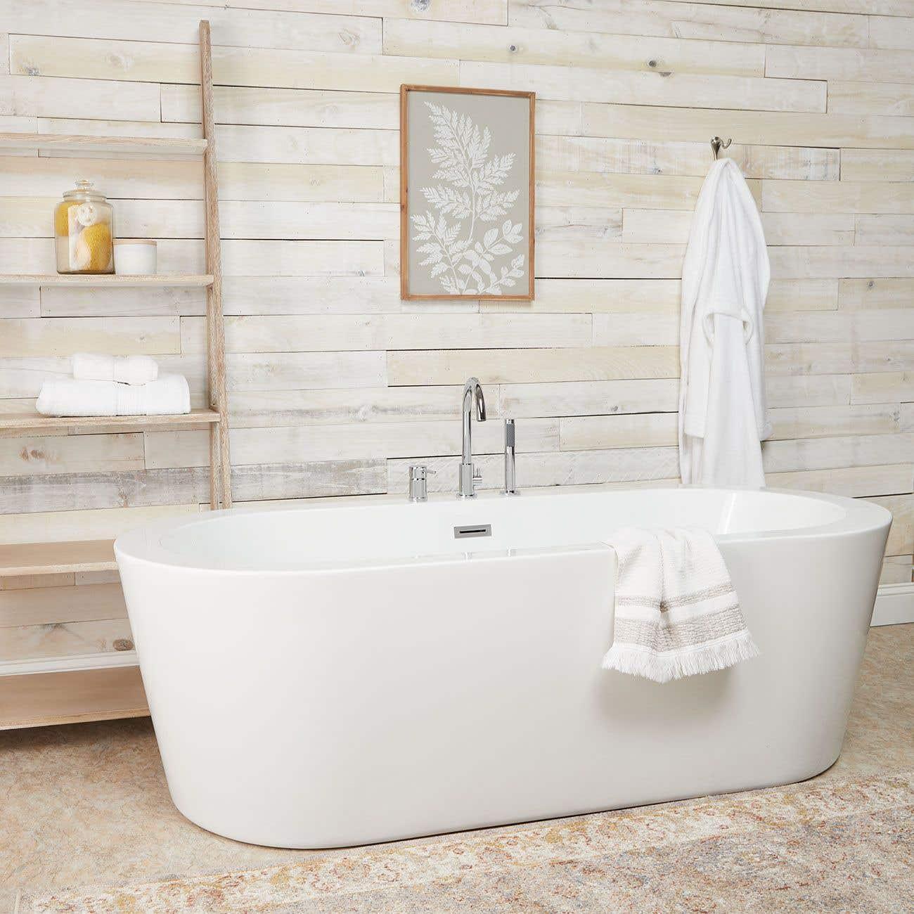 MARION ACRYLIC DOUBLE ENDED FREESTANDING TUB