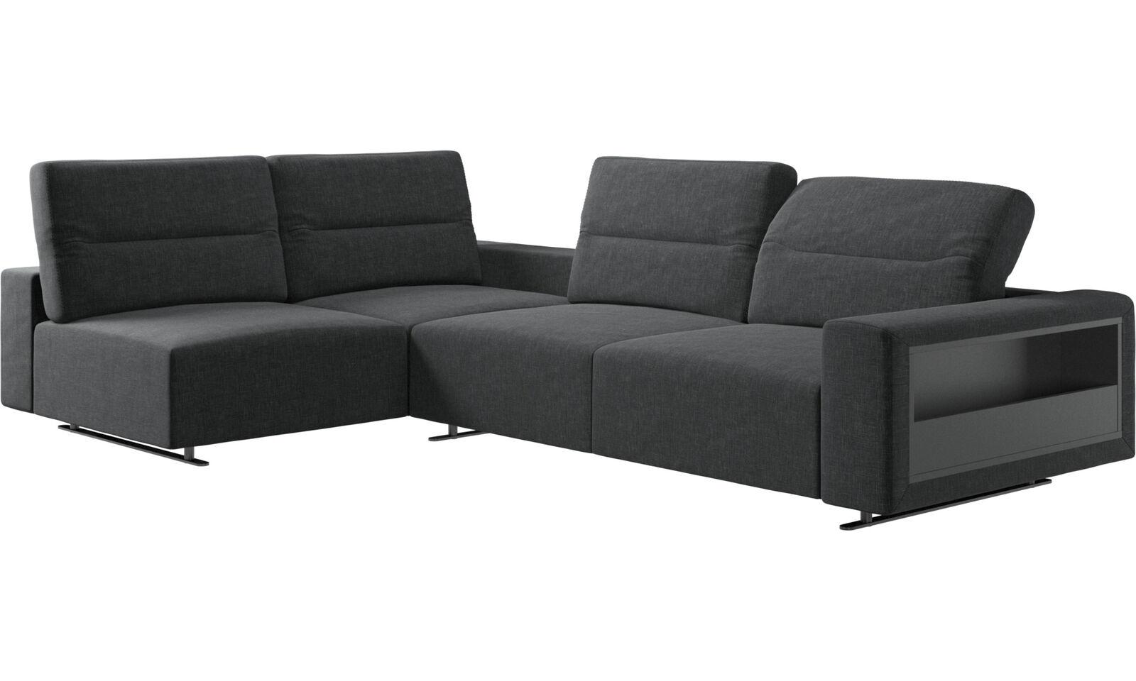 HAMPTON CORNER SOFA WITH ADJUSTABLE BACK AND STORAGE ON LEFT SIDE