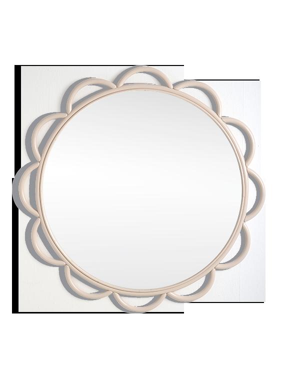 The Rattan Daisy Mirror – Large