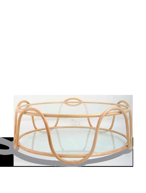 The Rattan Ribbon Table