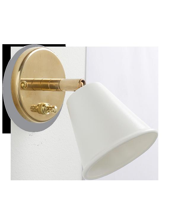 The Swivel Picture Wall Light – With Porcelain Shade