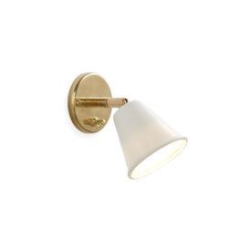 The Swivel Picture Wall Light – With Porcelain Shade