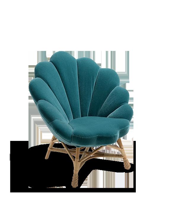 The Rattan Upholstered Venus Chair