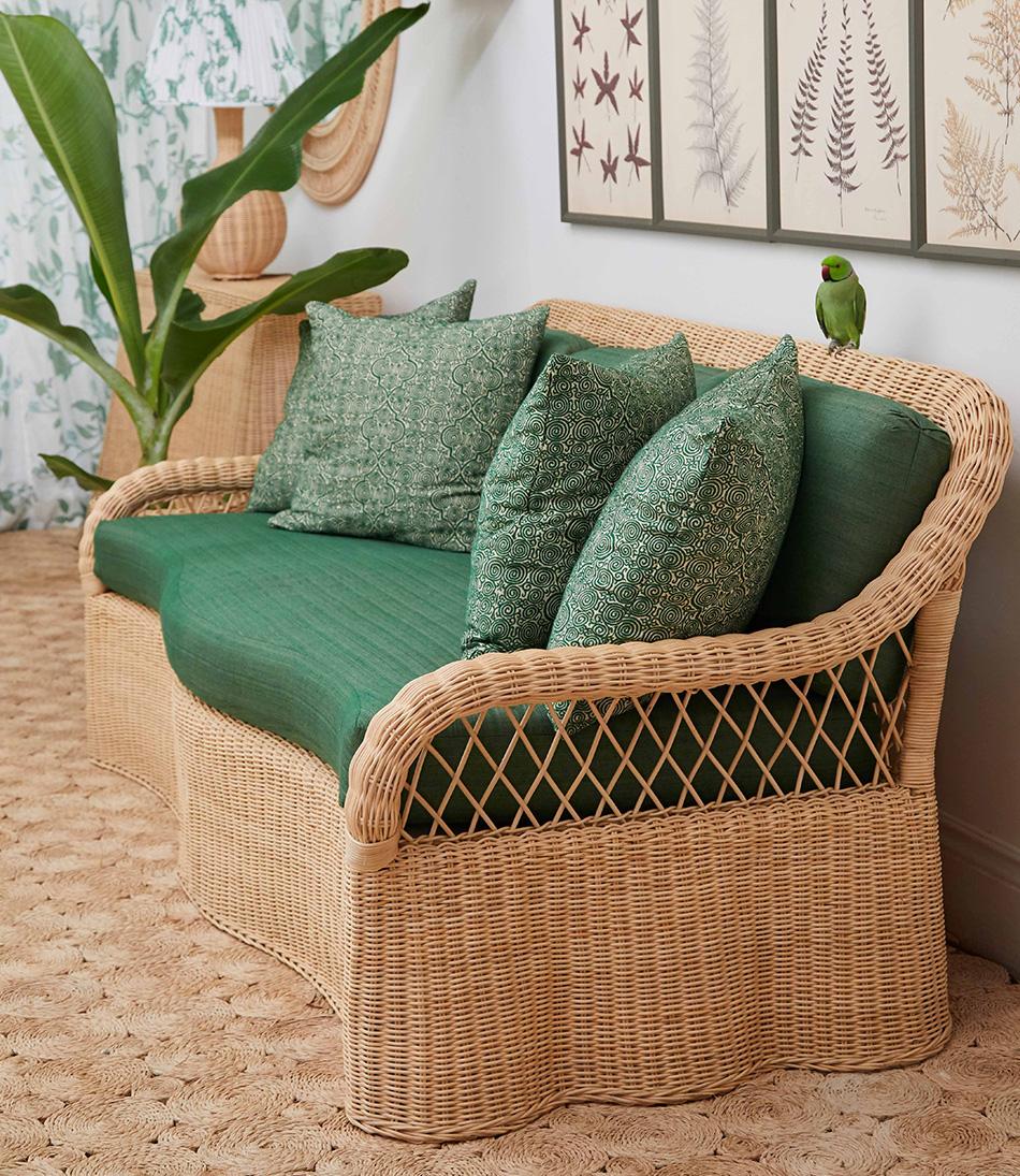 The Rattan Lily Sofa