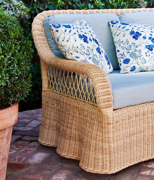 The Rattan Lily Sofa