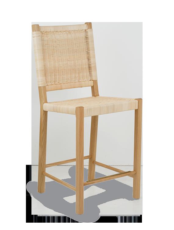 The Rattan Loggia Counter Height Stool